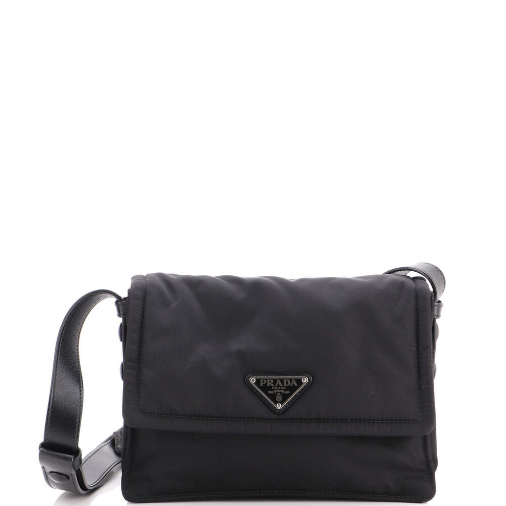 Prada Small Padded Flap Shoulder Bag Re-Nylon